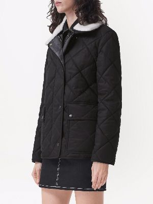 burberry hooded quilted jacket womens