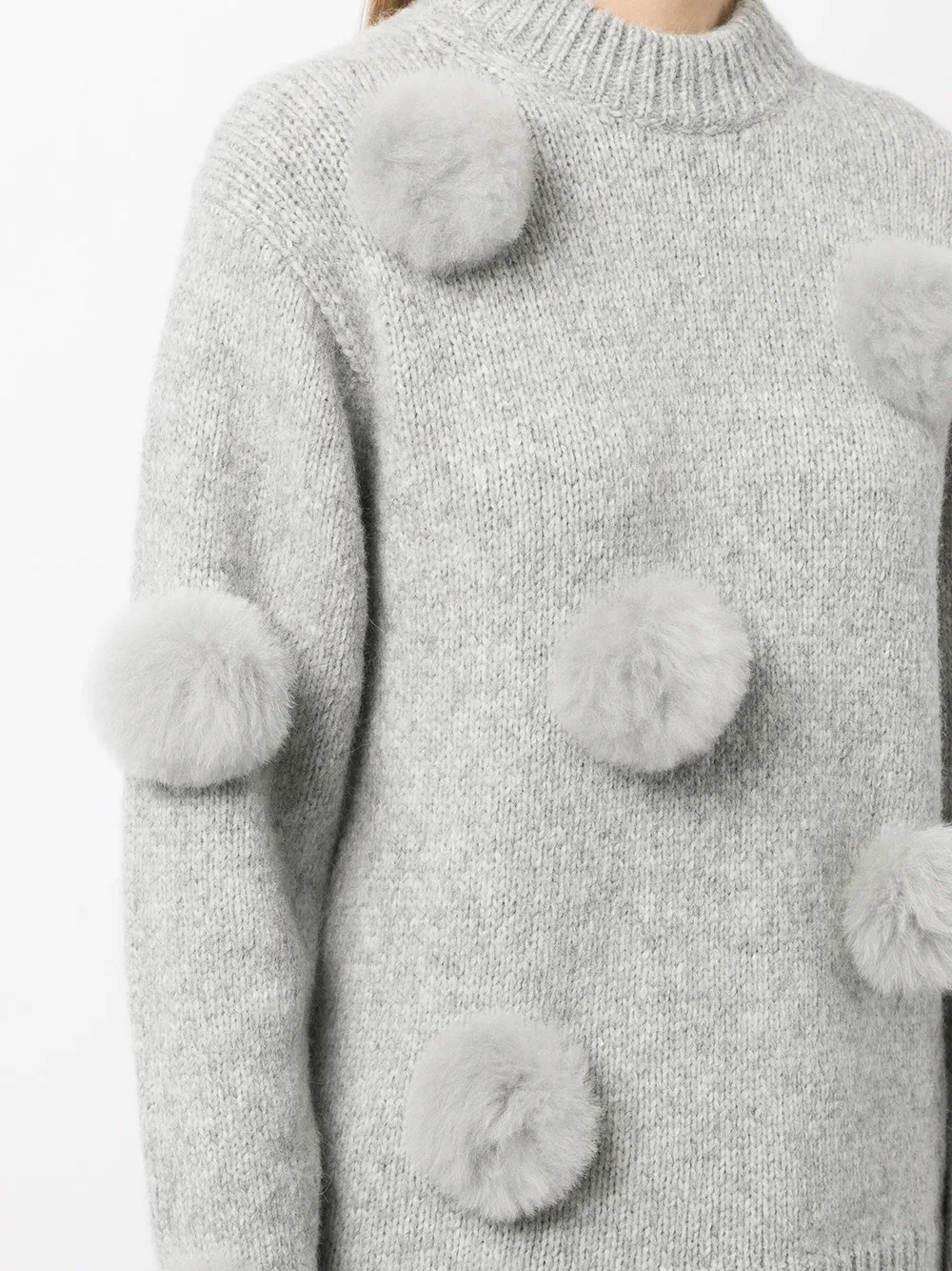 Tibi pom 2025 pom sweater