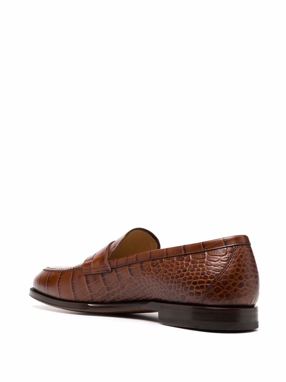 Scarosso Crocodile Effect Loafers Farfetch