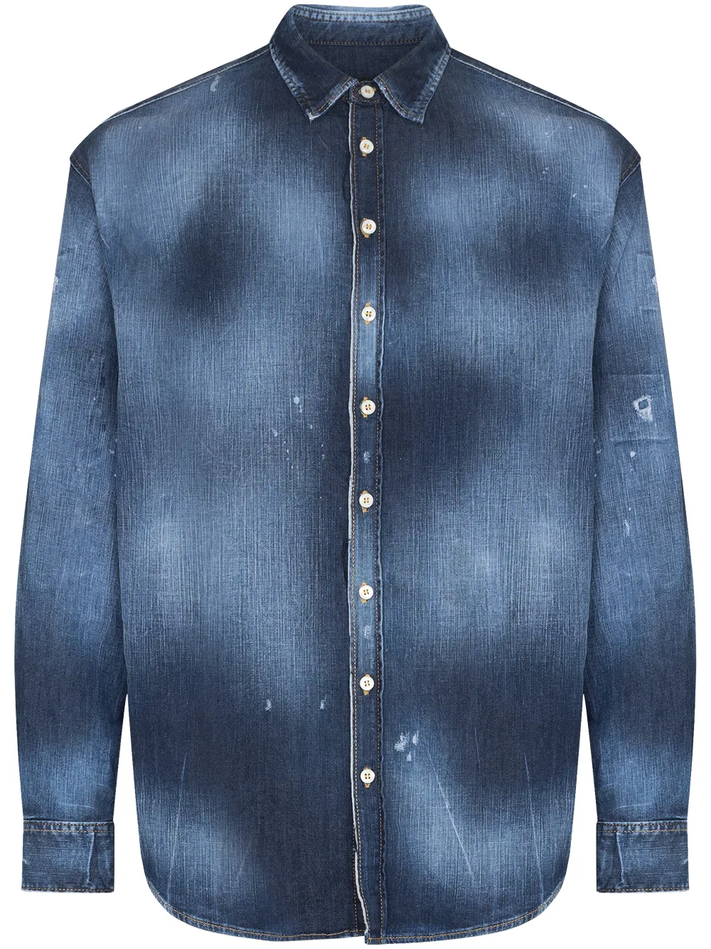 

Dsquared2 back logo denim shirt - Blue