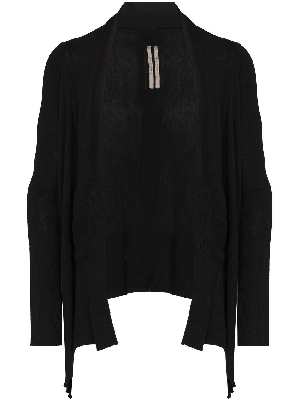 

Rick Owens curved-hem open-front cardigan - Black