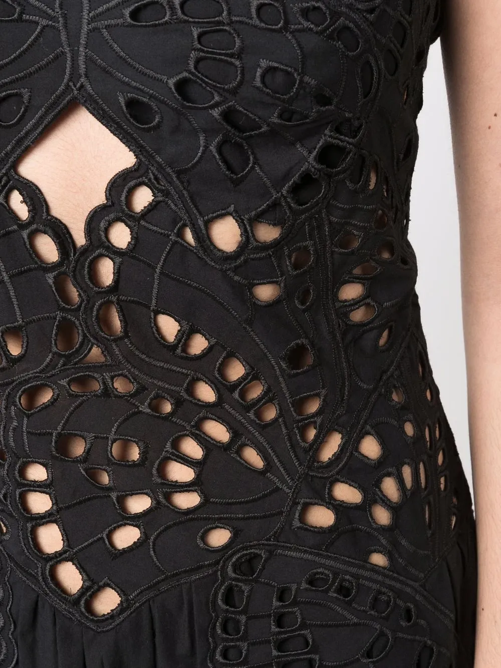 Alberta Ferretti Uitgesneden jurk Zwart