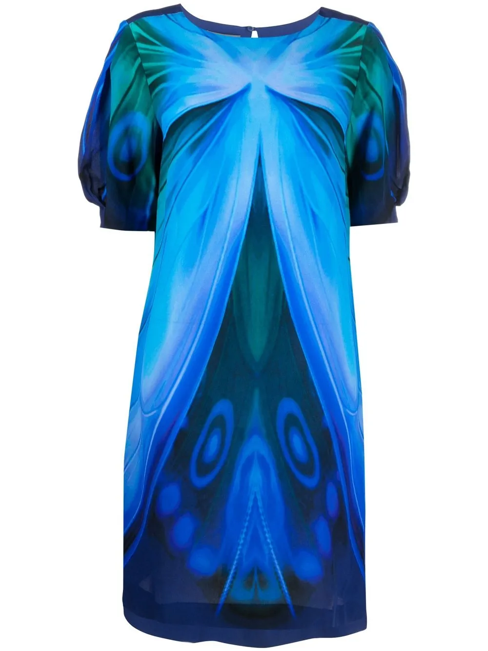 

Alberta Ferretti vestido con mariposas estampadas - Azul
