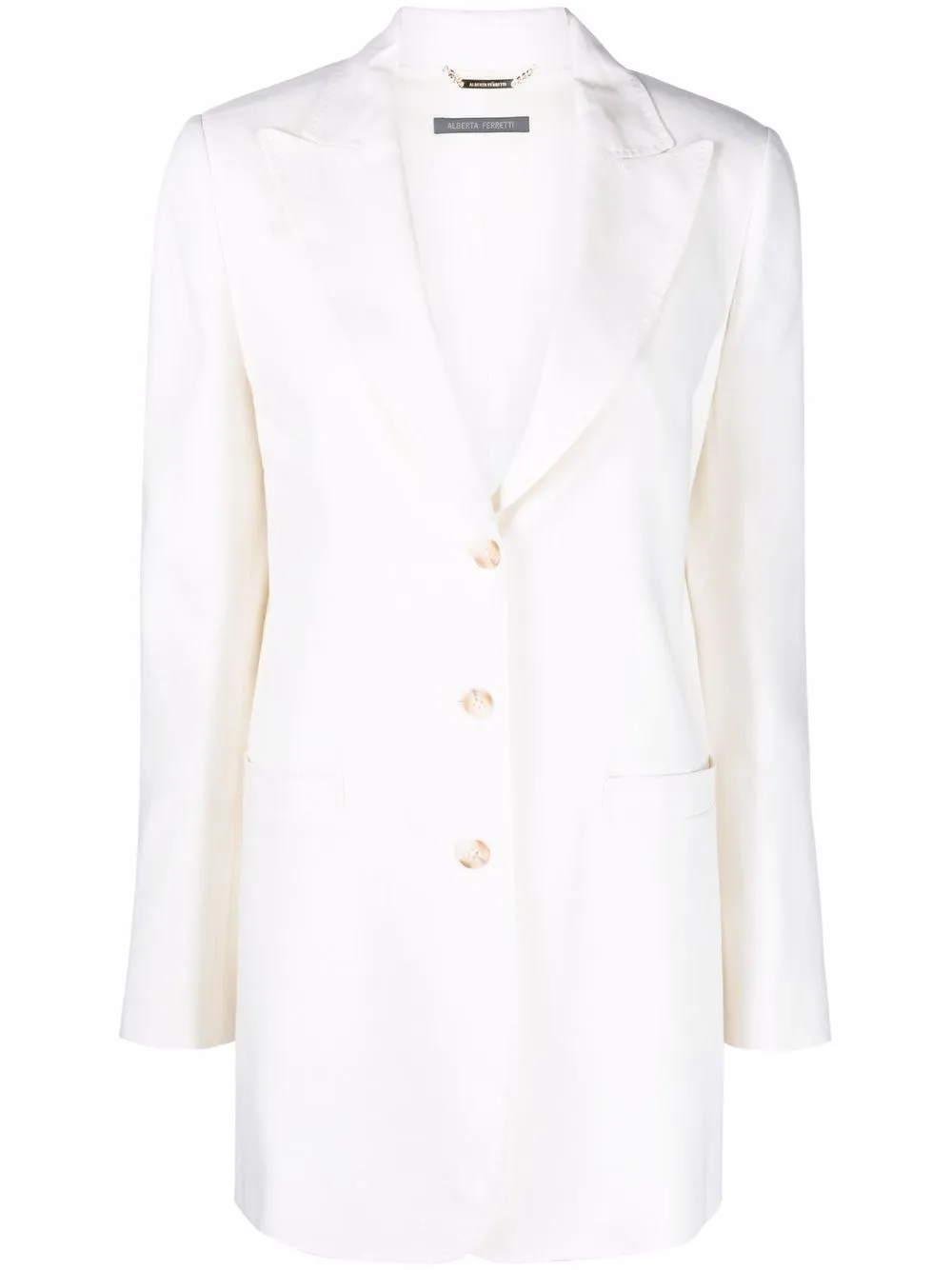 

Alberta Ferretti blazer largo - Blanco