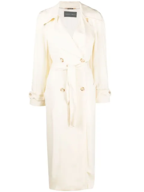 Alberta Ferretti double-breasted trench coat