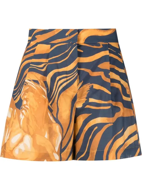 Alberta Ferretti shorts con estampado floral