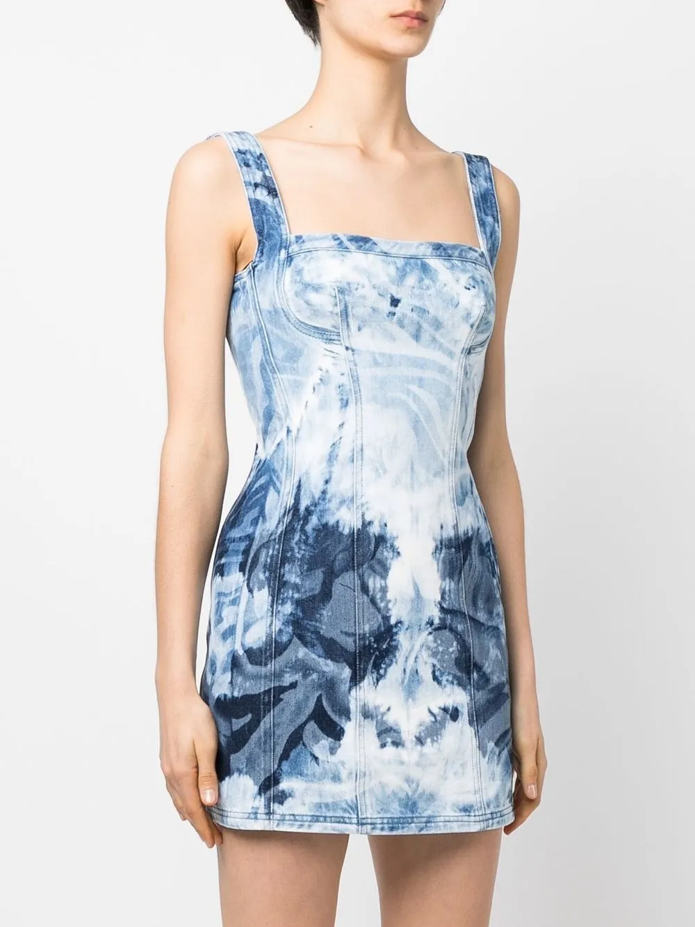 Alberta Ferretti Denim mini-jurk Blauw