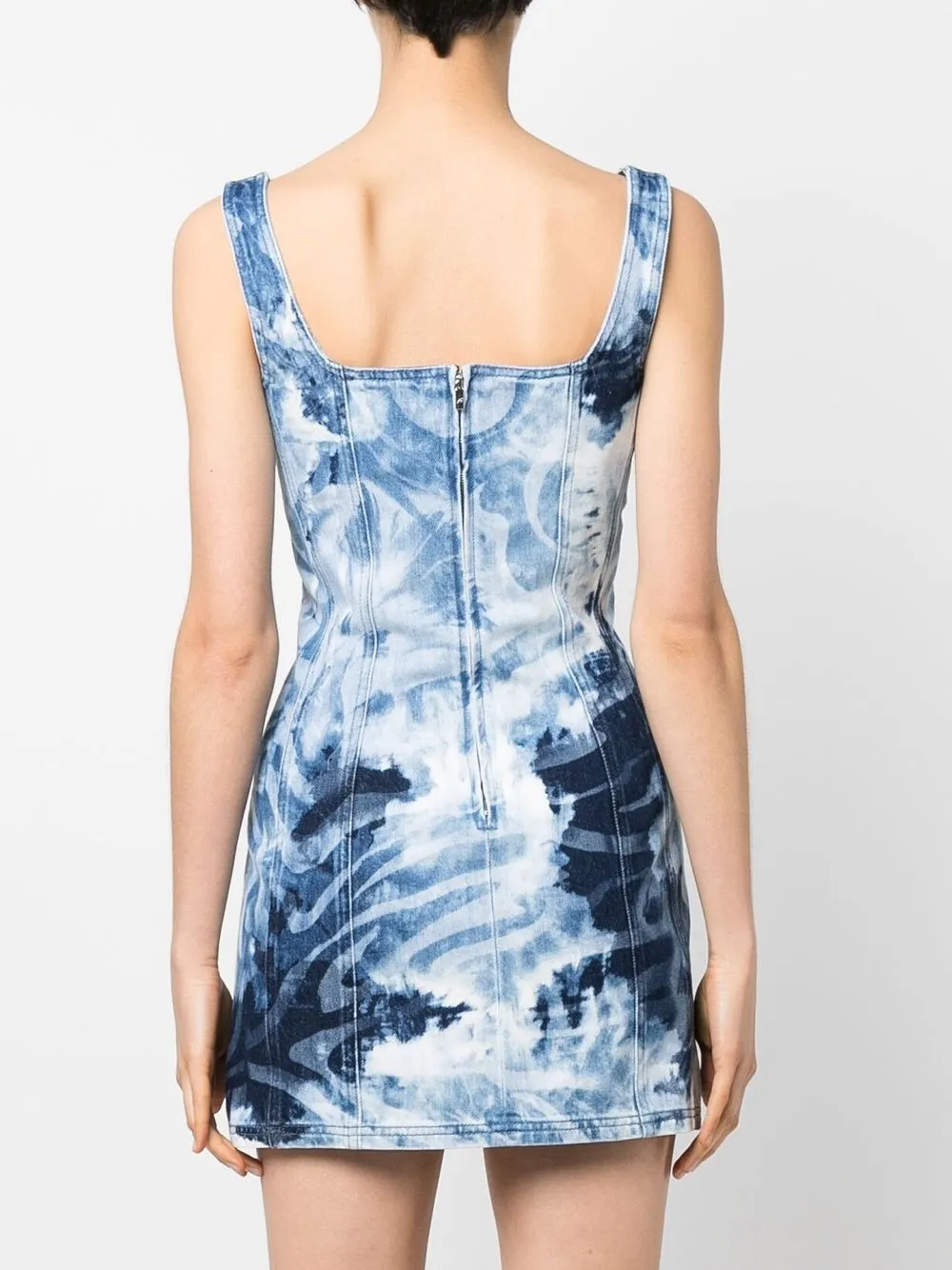 Alberta Ferretti Denim mini-jurk Blauw