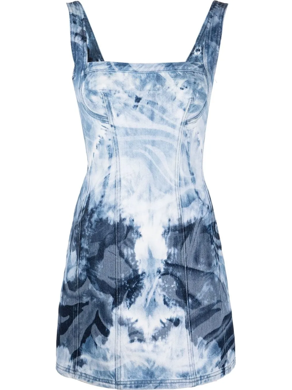 Alberta Ferretti Denim mini-jurk Blauw