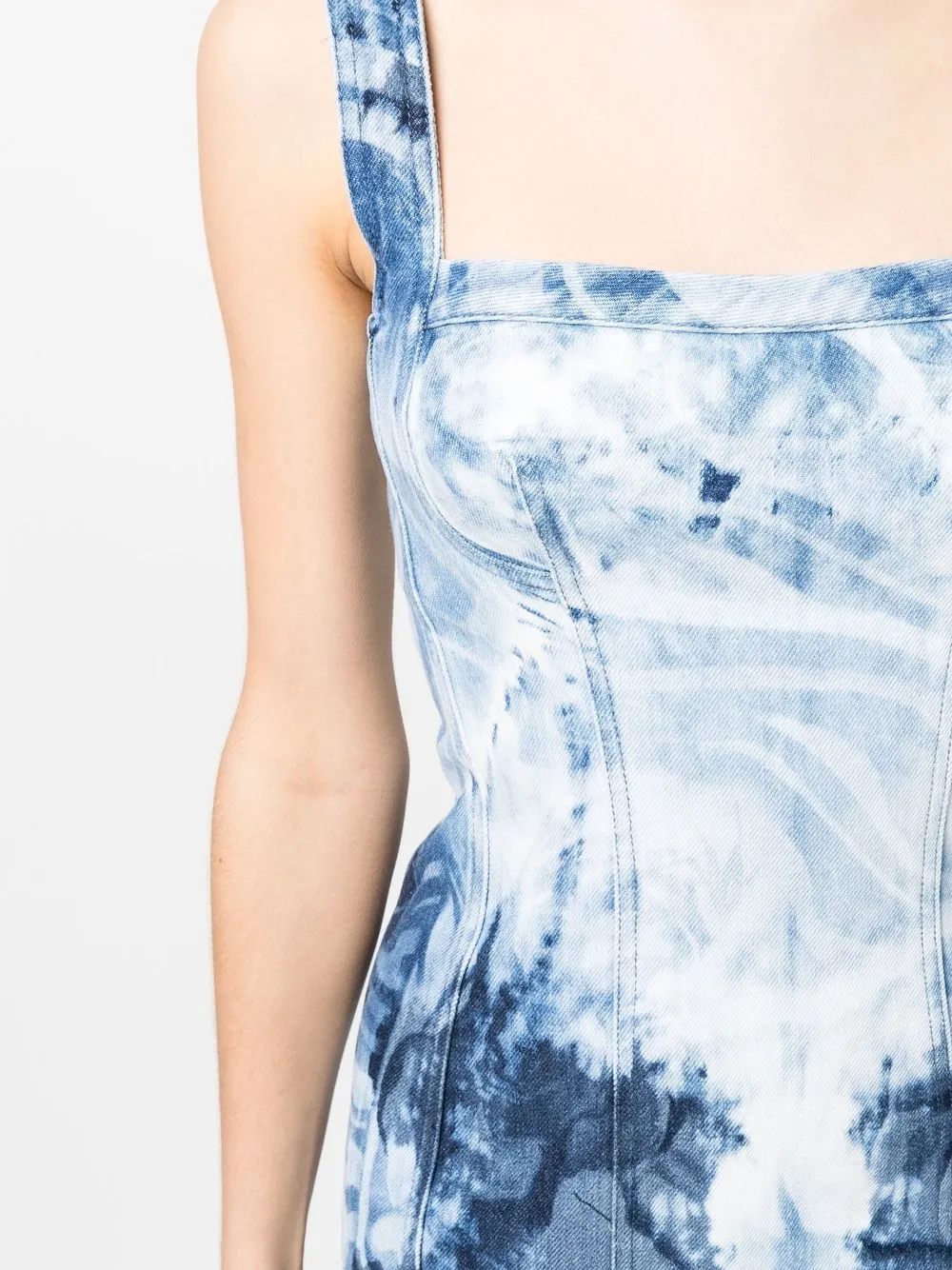 Alberta Ferretti Denim mini-jurk Blauw