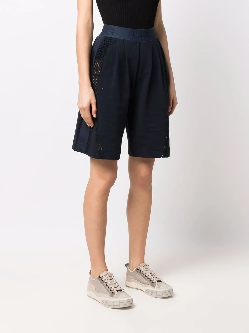 Alberta Ferretti Shorts met uitgesneden detail Blauw
