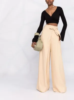 flowy pants with belt