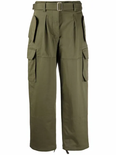 Alberta Ferretti pantalones cargo anchos