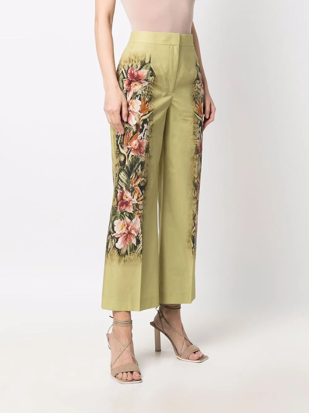 Alberta Ferretti Flared broek Groen