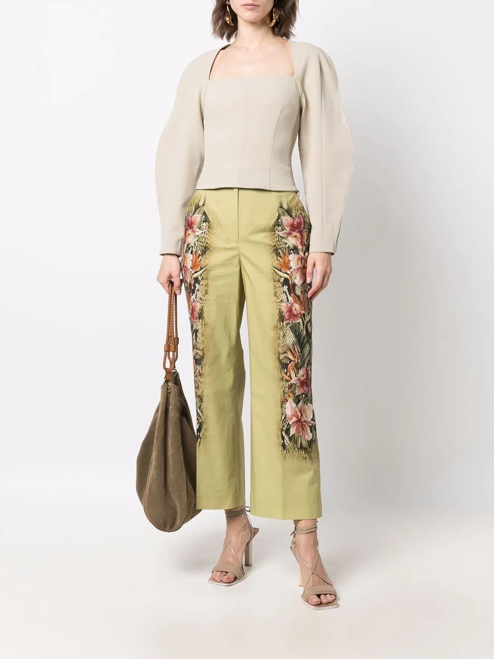 Alberta Ferretti Flared broek Groen