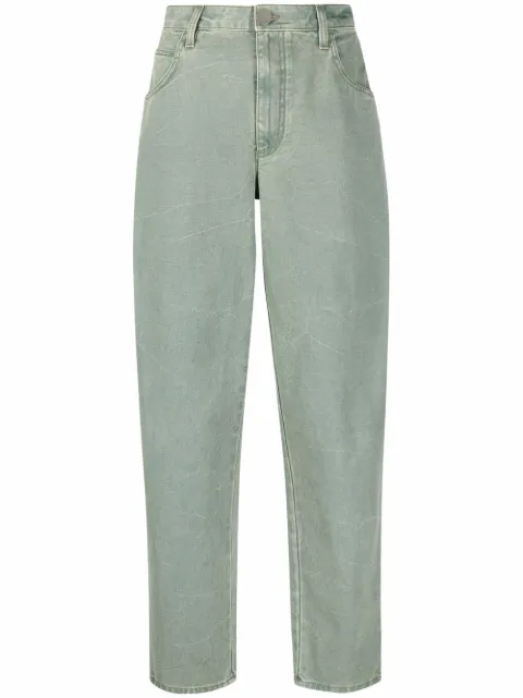 Alberta Ferretti high-waisted tapered jeans