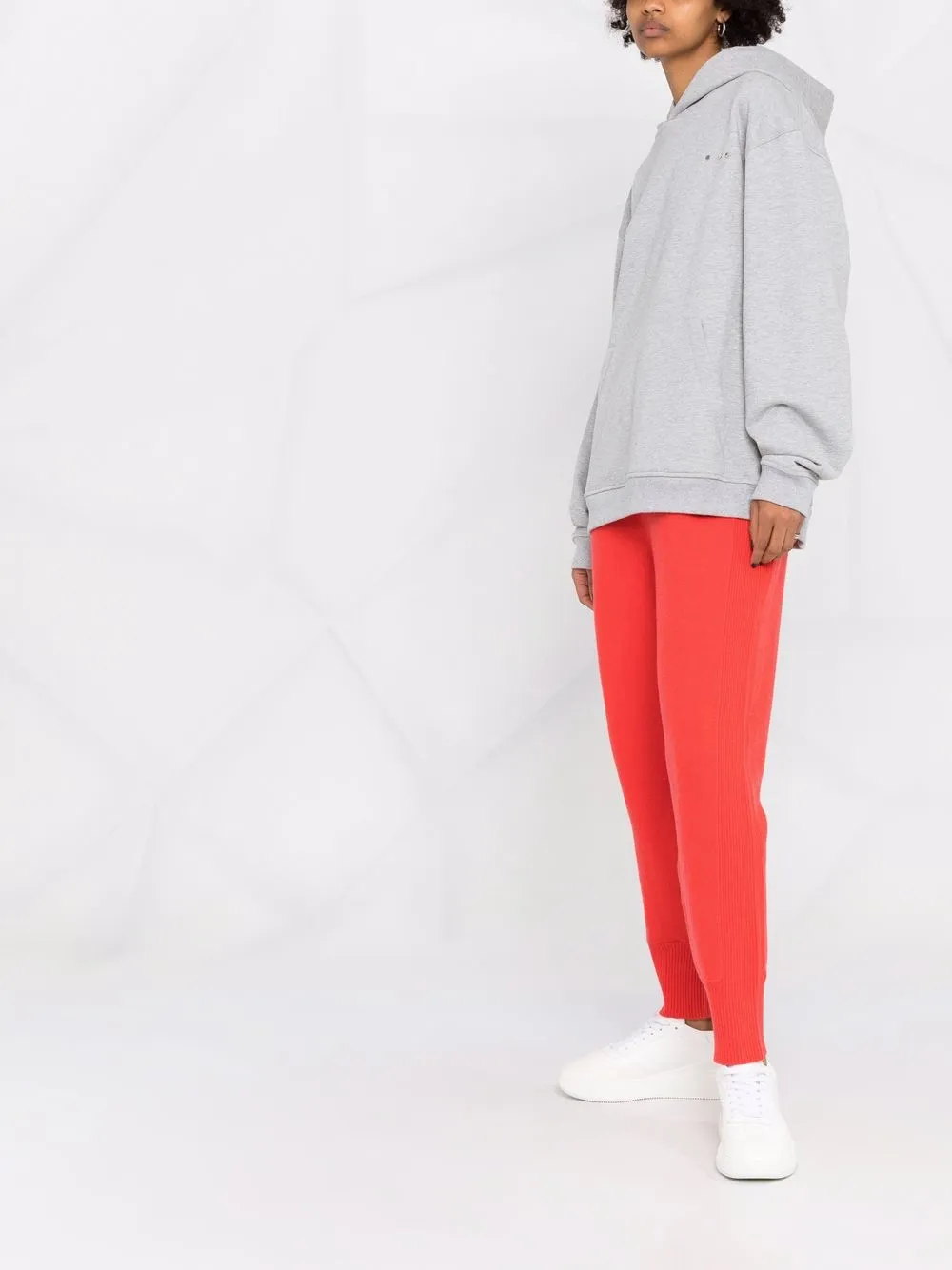 Alberta Ferretti Joggingbroek met geribbeld detail Roze