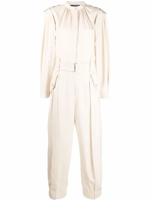 Alberta Ferretti combinaison à taille ceinturée
