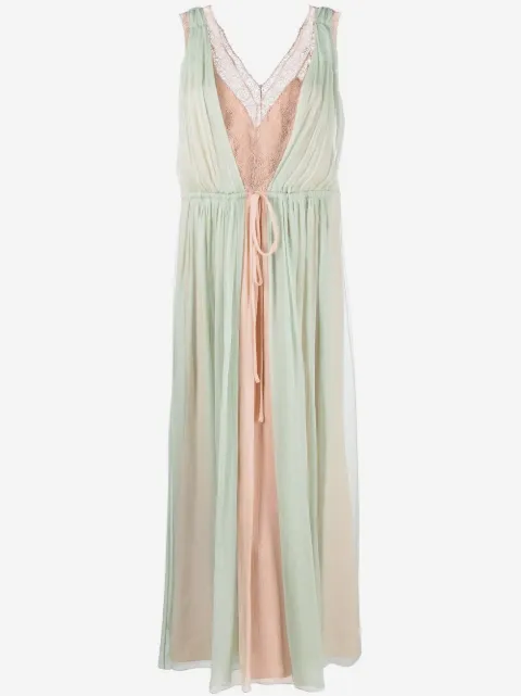 Alberta Ferretti vestido con paneles