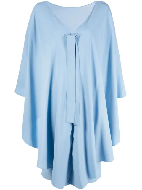 Alberta Ferretti vestido drapeado con detalle de moño
