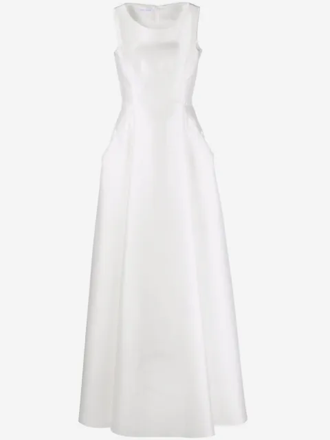 Alberta Ferretti サテンイブニングドレス