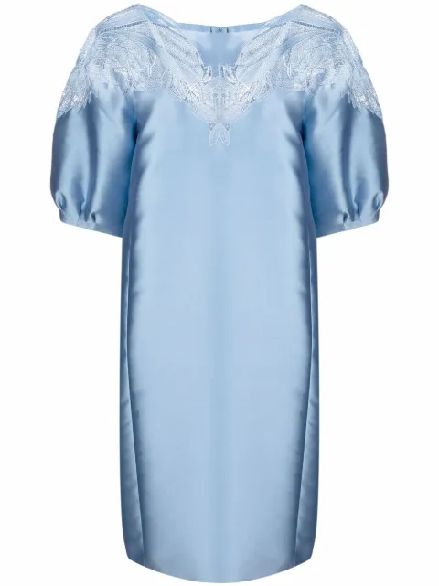 Alberta Ferretti vestido con detalles de encaje