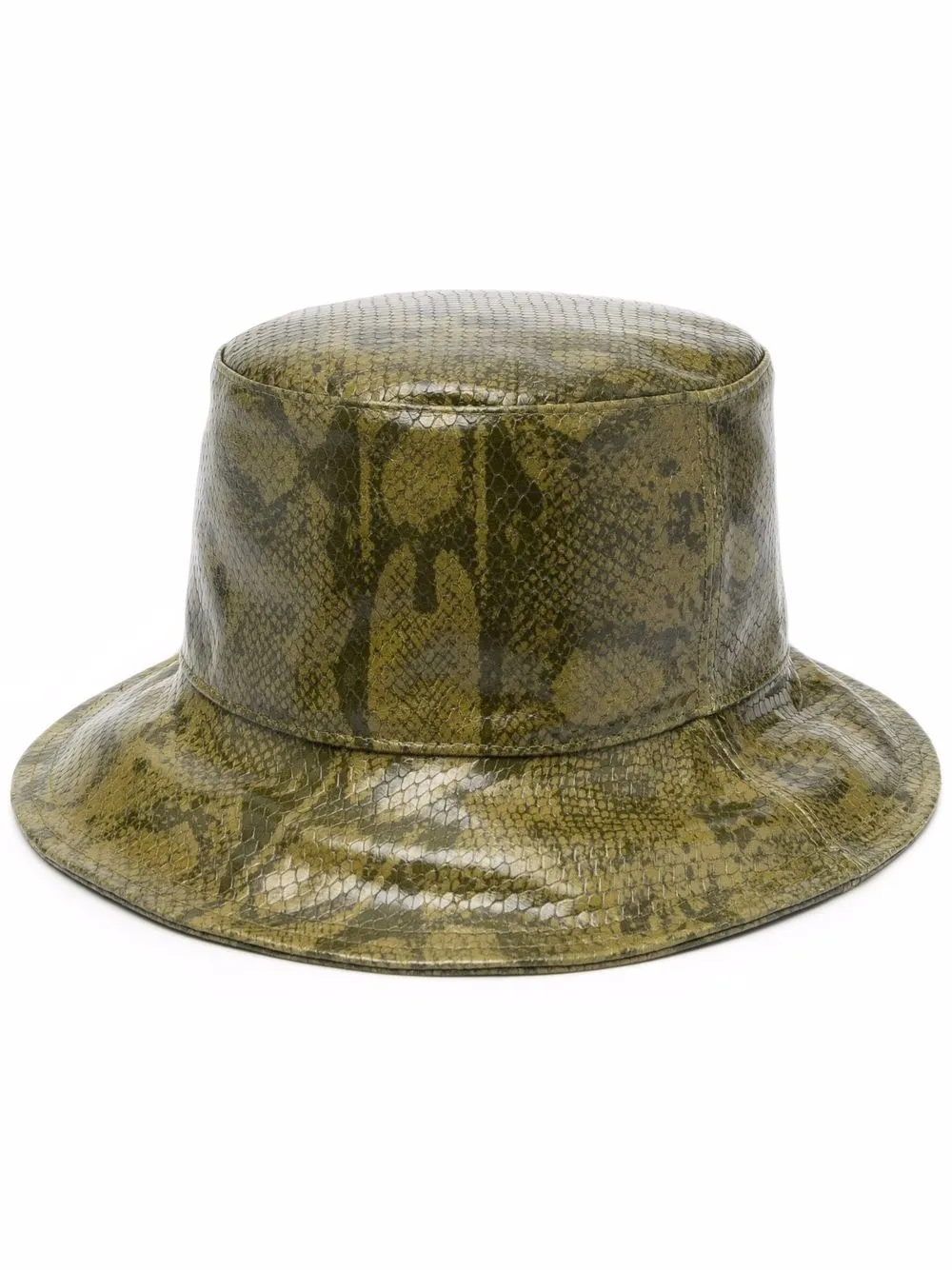 Alberta Ferretti python-print bucket hat | Green | Image 1