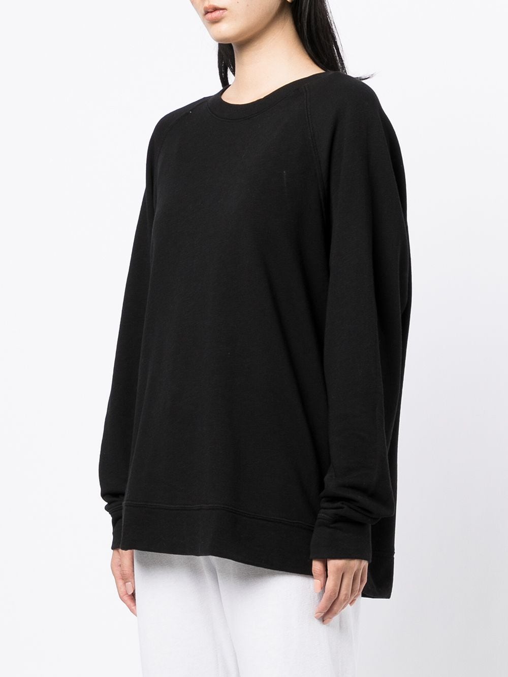 Shop James Perse Loose-fit Terry Sweatshirt In Black