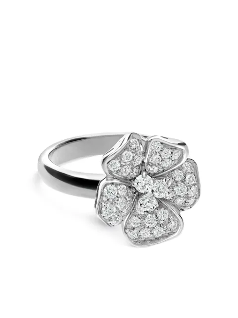 LEO PIZZO anillo Flora en oro blanco de 18kt con diamantes