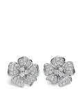 LEO PIZZO 18kt white gold Flora diamond earrings - Silver