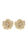 LEO PIZZO 18kt yellow gold Flora diamond earrings