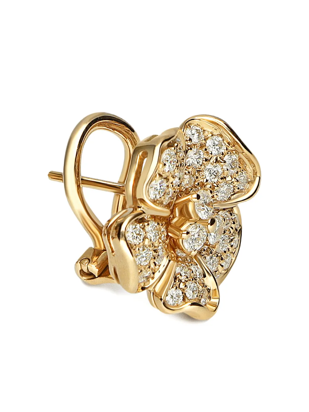  Leo Pizzo 18k Yellow Gold Flora Diamond Earrings 