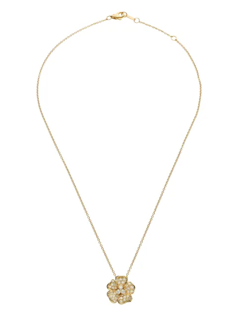 LEO PIZZO 18K yellow gold Flora diamond necklace