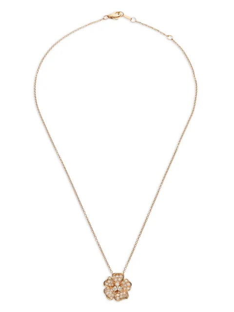 LEO PIZZO 18kt Flora Goldhalskette mit Diamanten
