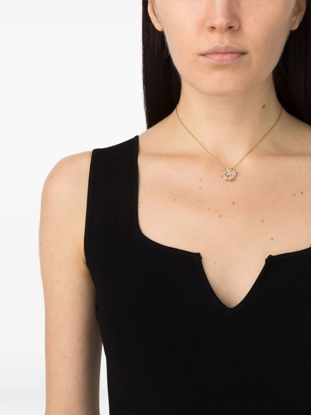 LEO PIZZO Flora ダイヤモンド ネックレス 18Kローズゴールド 通販