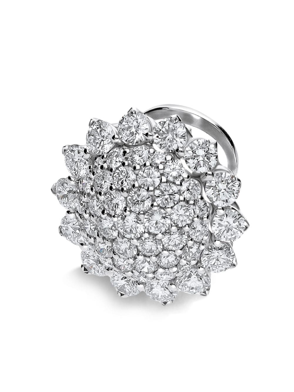 Shop Leo Pizzo 18kt White Gold Aurora Diamond Earrings In Silber