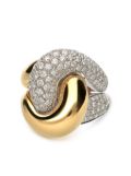 LEO PIZZO 18kt yellow and white gold Abbraccio diamond ring