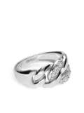 LEO PIZZO 18kt white gold Groumette diamond ring - Silver