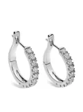 LEO PIZZO 18kt white gold diamond hoop earrings - Silver