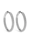LEO PIZZO 18kt white gold hoop diamond earrings - Silver