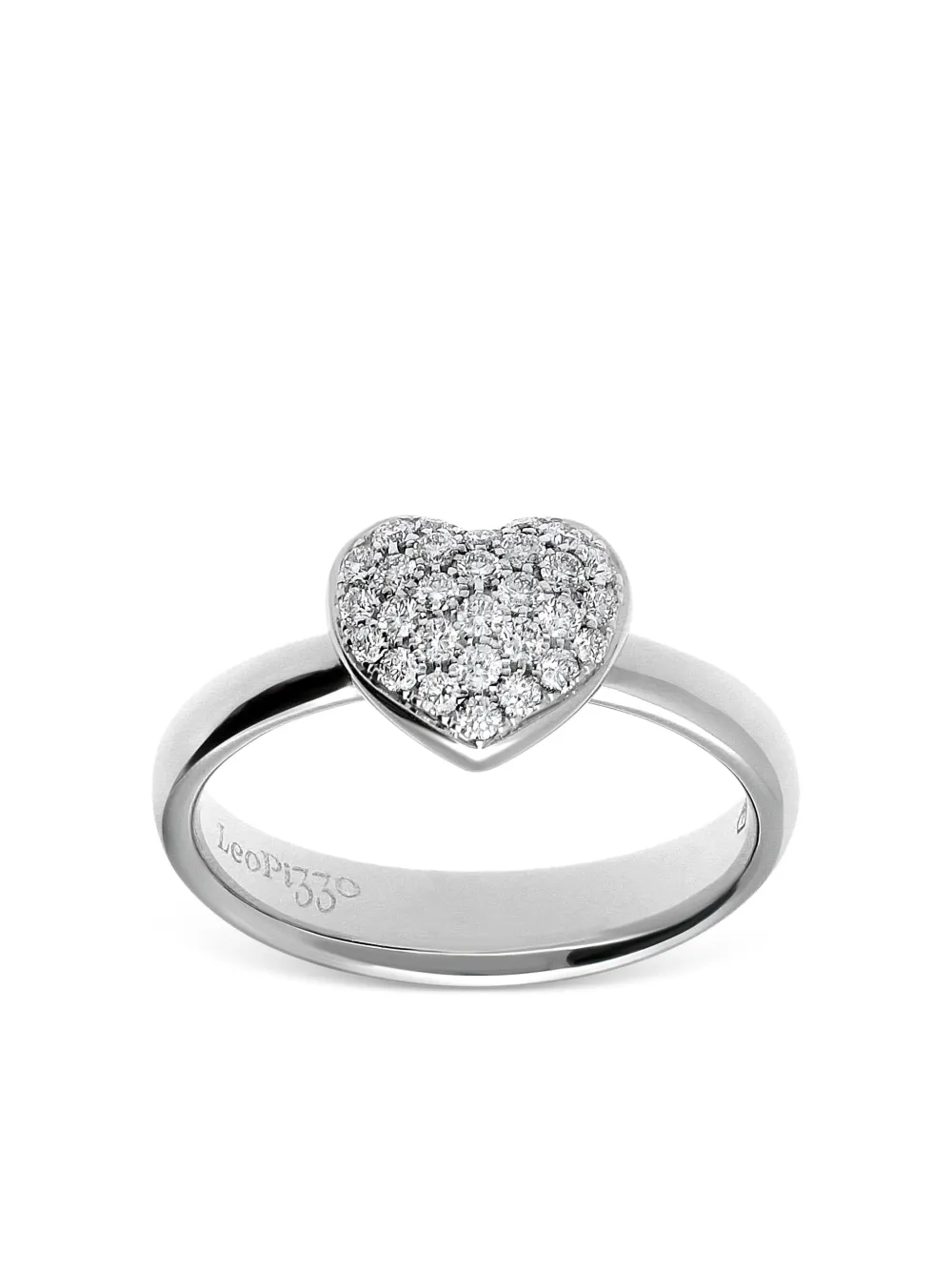 LEO PIZZO 18K white gold Amore diamond ring