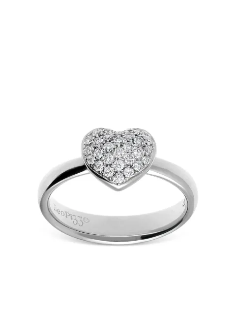 LEO PIZZO 18K white gold Amore diamond ring