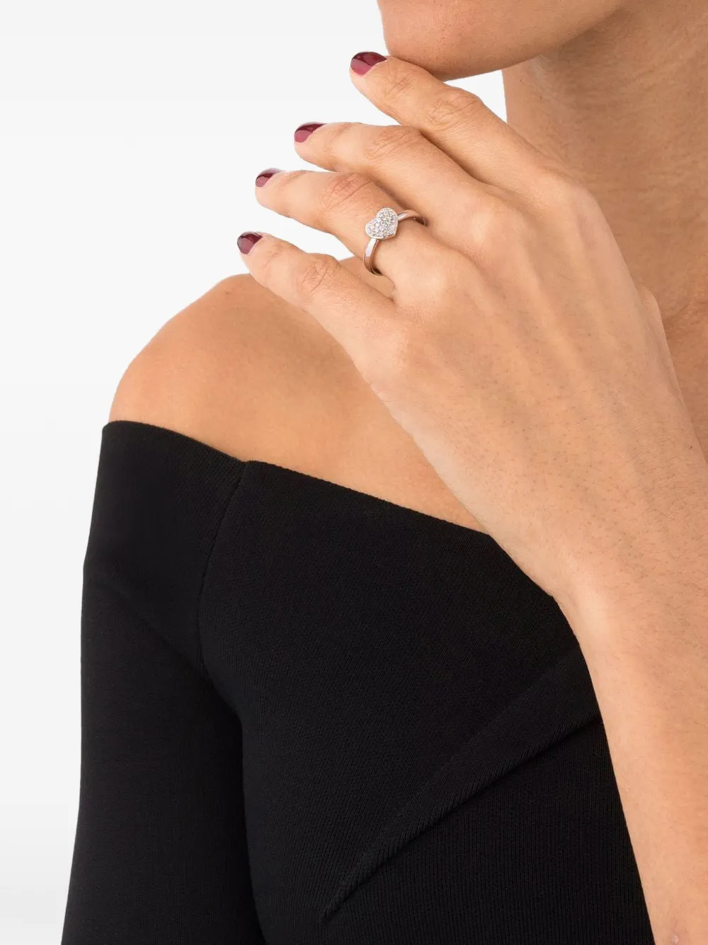  Leo Pizzo 18kt Amore Weißgoldring Mit Diamanten   Silber 