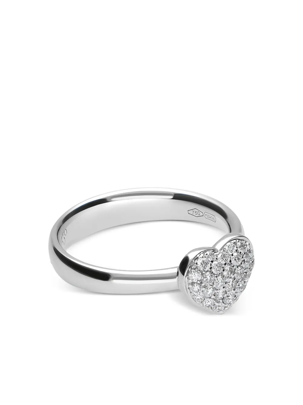  Leo Pizzo 18kt Amore Weißgoldring Mit Diamanten   Silber 