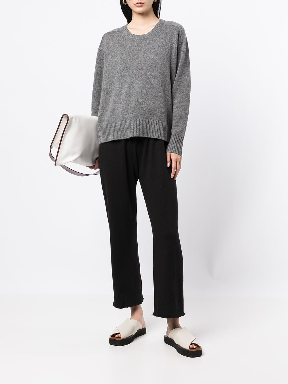 James Perse Knitted Crewneck Sweater - Farfetch