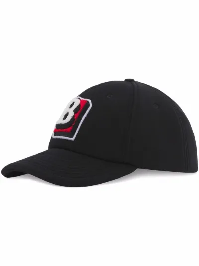 logo-patch cotton baseball cap 