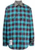 COOL T.M reversible plaid shirt - Blue