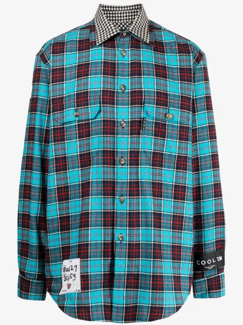 COOL T.M reversible plaid shirt