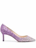 Jimmy Choo Romy 60mm glitter pumps - Purple