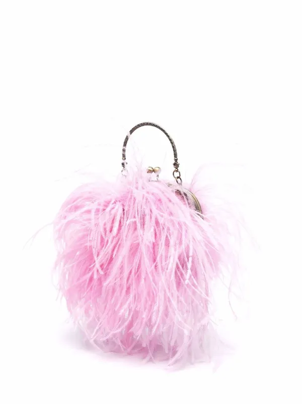 fluffy feather bag
